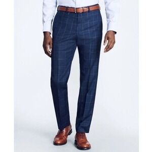 Brooks Brothers Navy Plaid Dress Pants